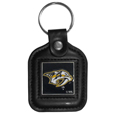 Nashville Predators® Square Leatherette Key Chain